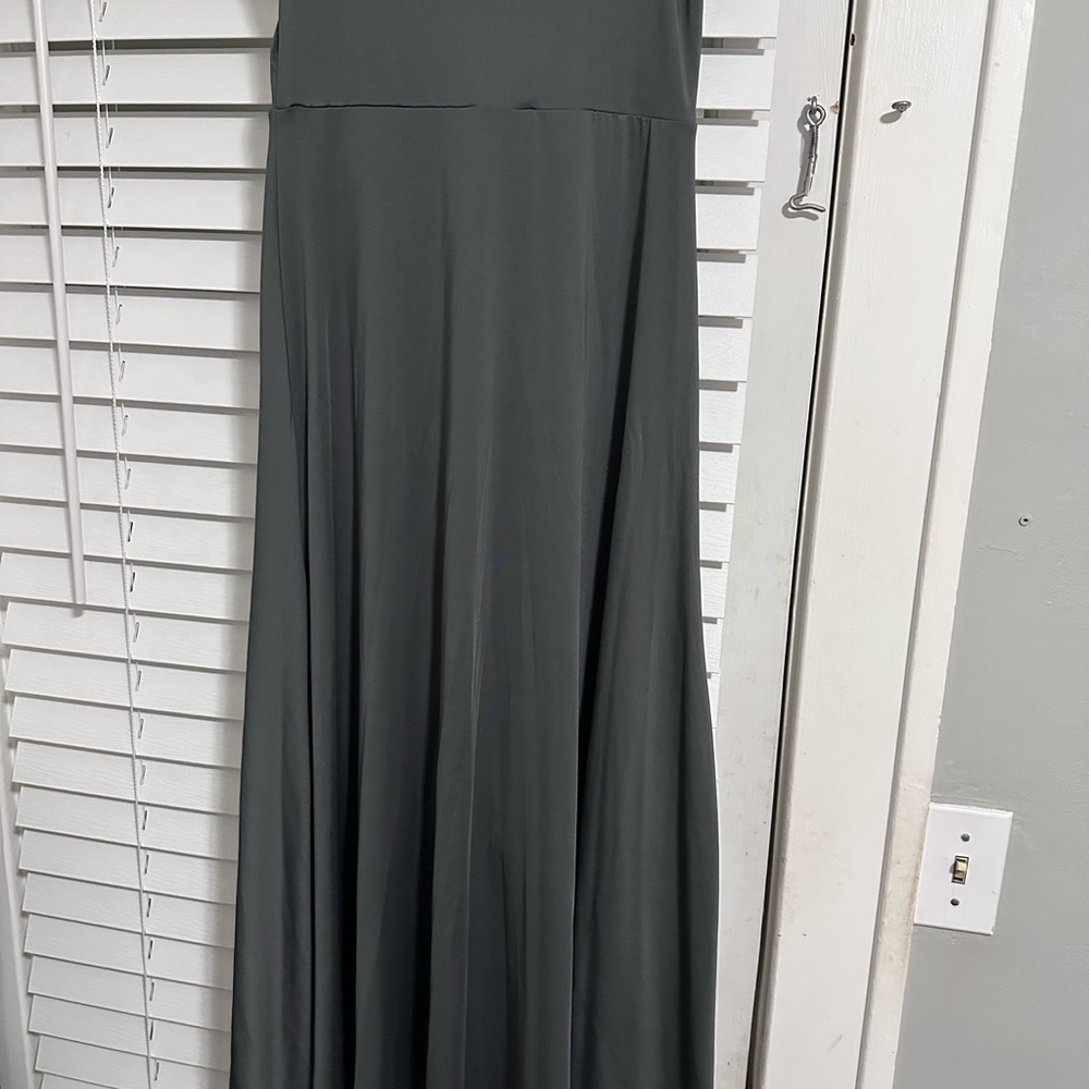 LuLaRoe High Low Skirt in Dark Gray